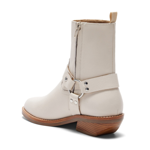 New Silent D Cream Leather Moto Boots - 40 EU (9.5-10 US) - Picture 3 of 6